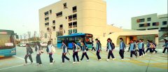惠阳七中学生坐上专线公交